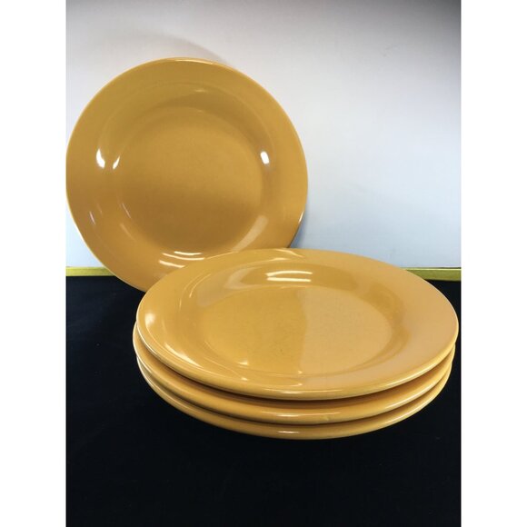 Style Happy Stoneware Rimmed Soup Pasta Bowls Yellow 9.5'' - Set of 4 - Picture 2 of 13